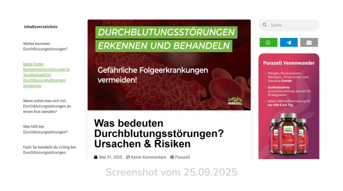 Blogbeitrag, purazell.de, 25.09.2025
