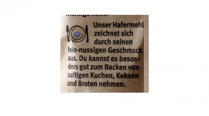 Einsatzbereiche, Bauck Mühle Hafer Mehl