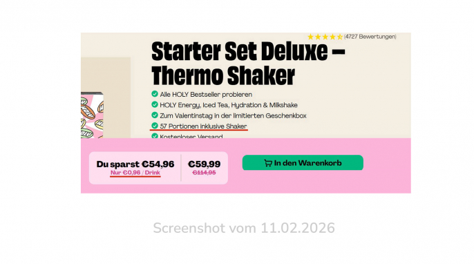 Starter Set Deluxe, de.holy.com, 11.02.2026