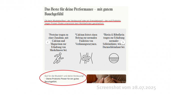 Nu3 Probiotic Vegan Protein, nu3.de, 28.07.2025
