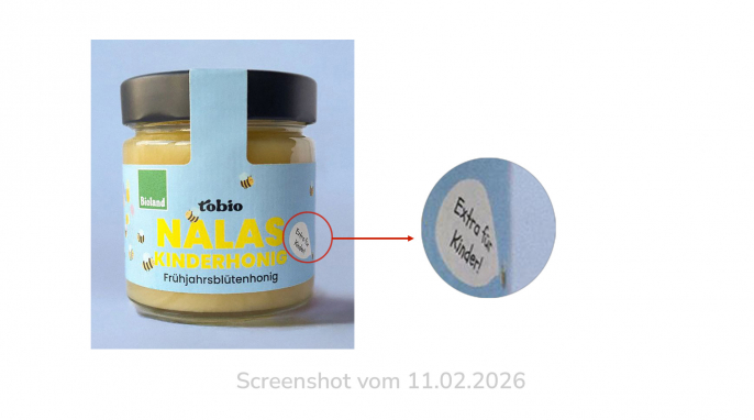 Nalas Kinderhonig, tobio.de, 11.02.2026