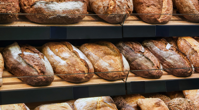 Brot im Regal Brot im Regal