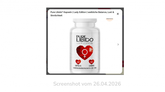 Pure Libido, Lady Edition, shop-Apotheke.com, 26.04.2026 Pure Libido, Lady Edition, shop-Apotheke.com, 26.04.2026