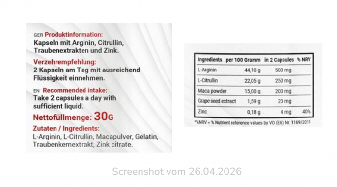 Pure Libido, Lady Edition, shop-Apotheke.com, 26.04.2026 Pure Libido, Lady Edition, shop-Apotheke.com, 26.04.2026