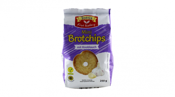 Tottis Mini Brotchips mit Knoblauch