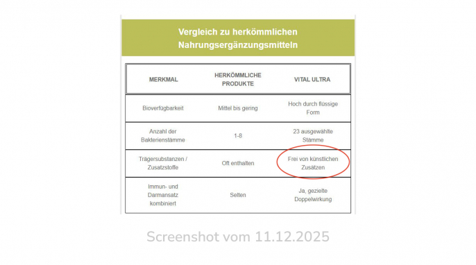 Newsletter, Vital Ultra „Stark durch Herbst und Winter”, 11.12.2025 Newsletter, Vital Ultra „Stark durch Herbst und Winter”, 11.12.2025