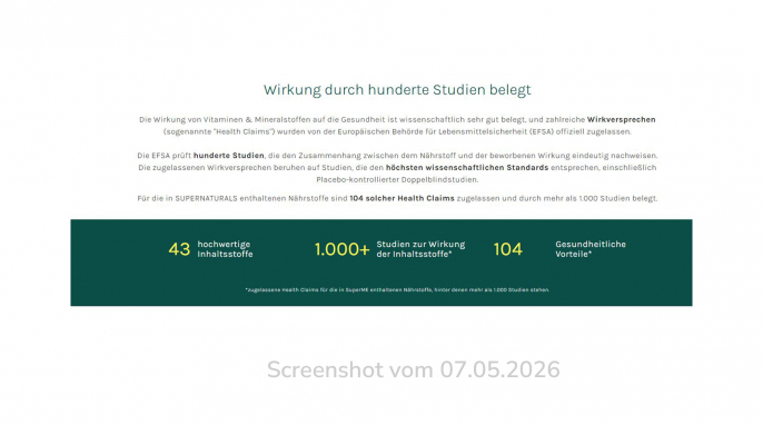 Werbung, supernaturals.eu, 07.05.2026 Werbung, supernaturals.eu, 07.05.2026