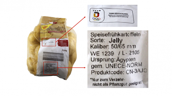 Herkunft, Markt Tag Speisefrüh Kartoffeln