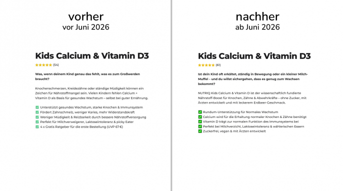 alt: Werbung, Nutriq Kids Calcium & Vitamin D3, nutriq.health, 25.02.2026; neu: 25.06.2026 alt: Werbung, Nutriq Kids Calcium & Vitamin D3, nutriq.health, 25.02.2026; neu: 25.06.2026