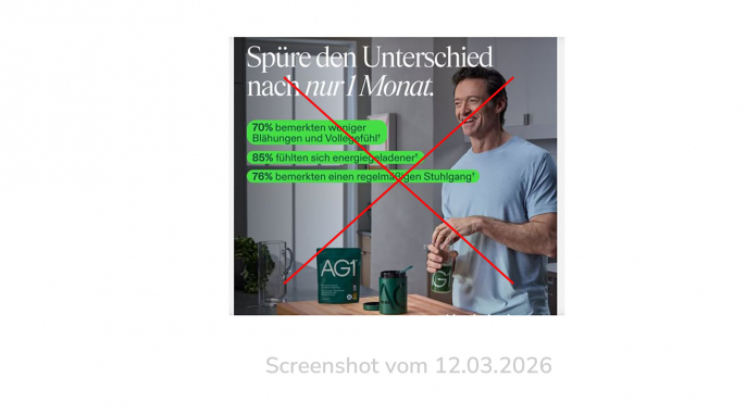 entfernt: Anzeige AG 1, Facebook.com. 12.03.2026 entfernt: Anzeige AG 1, Facebook.com. 12.03.2026