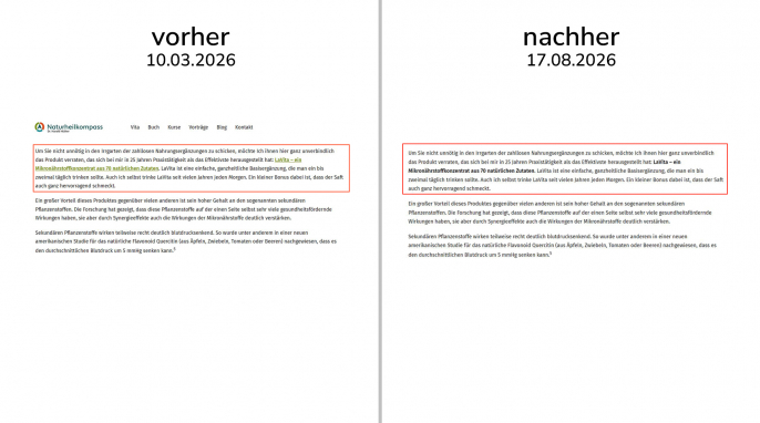alt: Beitrag Blutdruck, naturheilkompass.de, 10.03.2026; neu: 17.08.2026