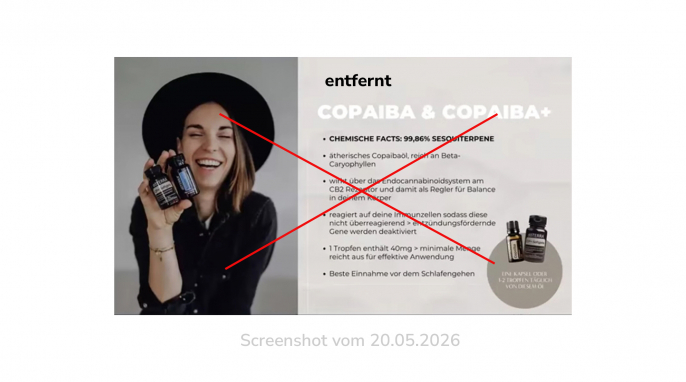 entfernt: Werbevideo auf Youtube, Copaiba, Weihrauch & Kurkuma, Flowterra Community, 20.05.2026