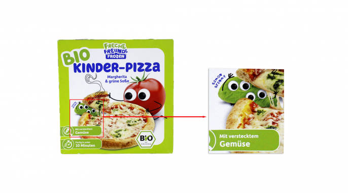 Freche Freunde Bio Kinder-Pizza Margherita & grüne Soße Freche Freunde Bio Kinder-Pizza Margherita & grüne Soße