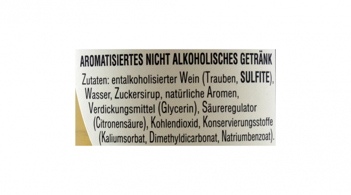 Bezeichnung und Zutaten, Lillet Blanc 0 % Bezeichnung und Zutaten, Lillet Blanc 0 %