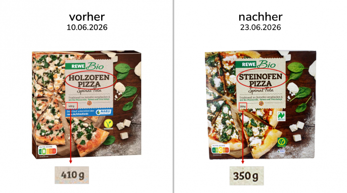 Rewe Bio Steinofen Pizza Spinat Feta, 23.06.2026; Rewe Bio Holzofen Pizza Spinat Feta, Screenshot 10.06.2026 Rewe Bio Steinofen Pizza Spinat Feta, 23.06.2026; Rewe Bio Holzofen Pizza Spinat Feta, Screenshot 10.06.2026