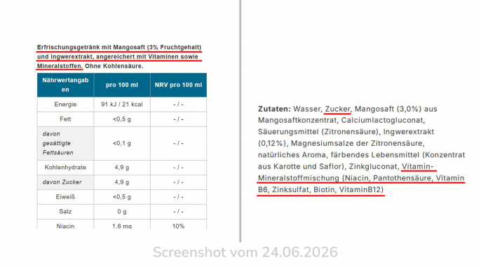 Bezeichnung, Nährwertangaben (Ausschnitt) + Zutaten, watez, watezshop.eu, 24.06.2026 Bezeichnung, Nährwertangaben (Ausschnitt) + Zutaten, watez, watezshop.eu, 24.06.2026