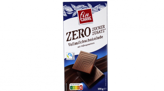 Fin Carré Zero Zuckerzusatz Vollmilchschokolade Fin Carré Zero Zuckerzusatz Vollmilchschokolade
