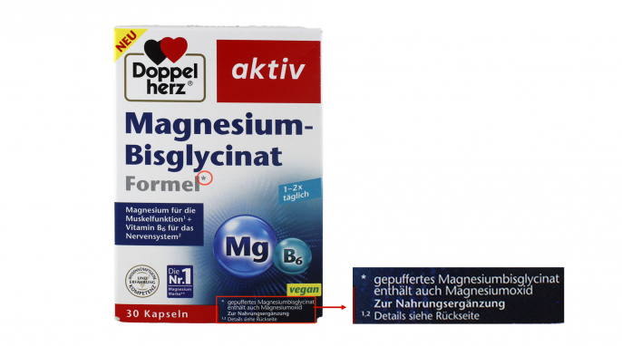 Doppelherz aktiv Magnesium Bisglycinat Formel Doppelherz aktiv Magnesium Bisglycinat Formel