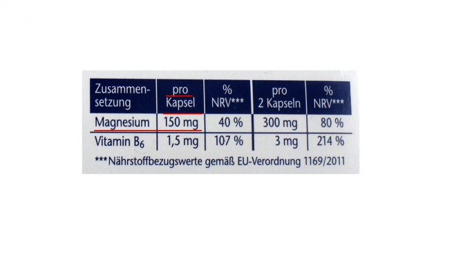 Zusammensetzung, Doppelherz aktiv Magnesium-Bisglycinat Formel Zusammensetzung, Doppelherz aktiv Magnesium-Bisglycinat Formel