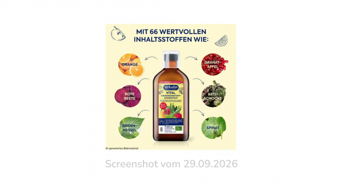 Werbung, Zirkulin Vital, amazon.de, 29.09.2026 Werbung, Zirkulin Vital, amazon.de, 29.09.2026