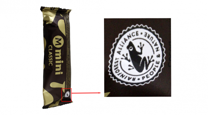 Einzelverpackung mit Label, Magnum Mini Classic, Almond, White Chocolate Einzelverpackung mit Label, Magnum Mini Classic, Almond, White Chocolate