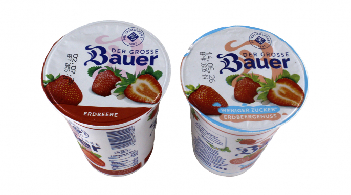 Aufsicht, Der Grosse Bauer Erdbeere und Erdbeergenuss Aufsicht, Der Grosse Bauer Erdbeere und Erdbeergenuss