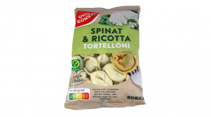 Edeka Gut und Günstig Spinat & Ricotta Tortelloni Edeka Gut und Günstig Spinat & Ricotta Tortelloni