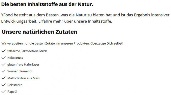Werbung, YFood This is food, yfood.eu, 23.10.2020 