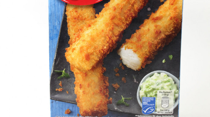 Abbildung, Iglo 6 Riesen Fisch-Sticks