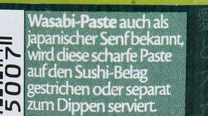 Beschreibung, Lien Ying Wasabi Paste nach japanischer Art, 2020