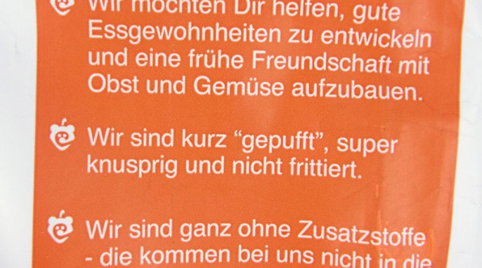 Werbung, Erdbär Freche Freunde Knusper-Flippies