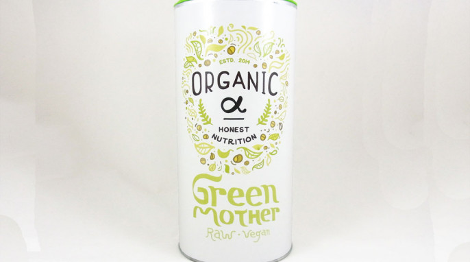 Vorderseite Verpackung, Honest Nutrition Organic alpha Green Mother