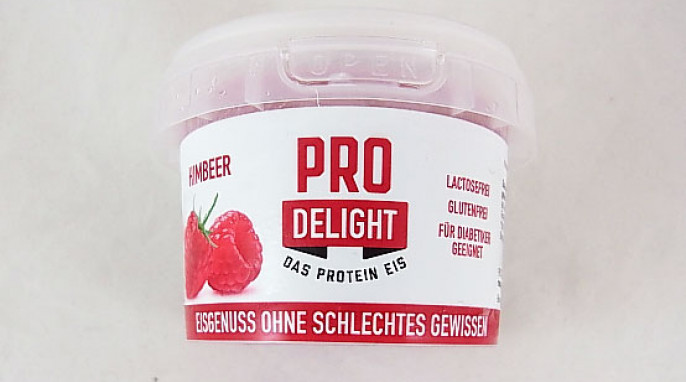 Pro Delight Protein Eis, Sorte Himbeere, vor 9/2017