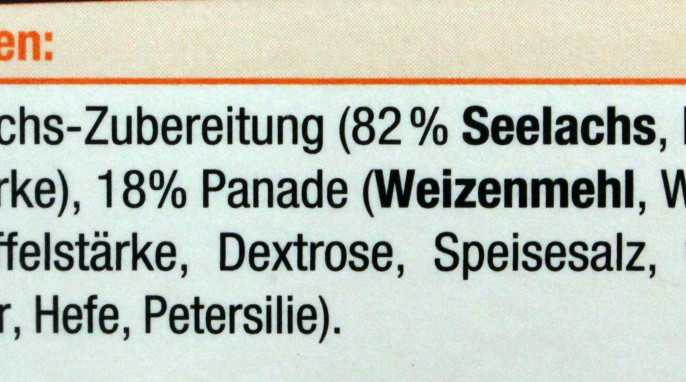 Zutaten, SeaGold Seelachs-Filetspitzen