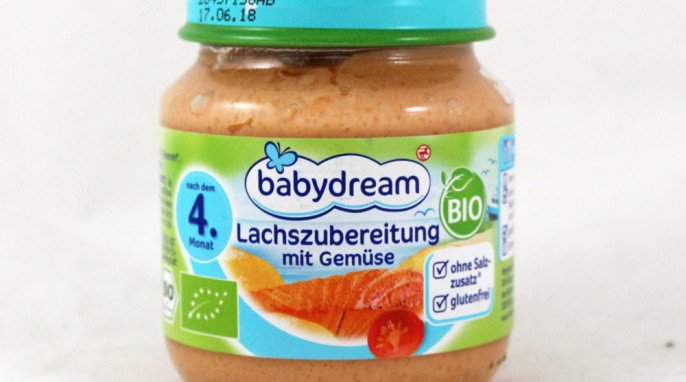 babydream Lachszubereitung mit Gemüse