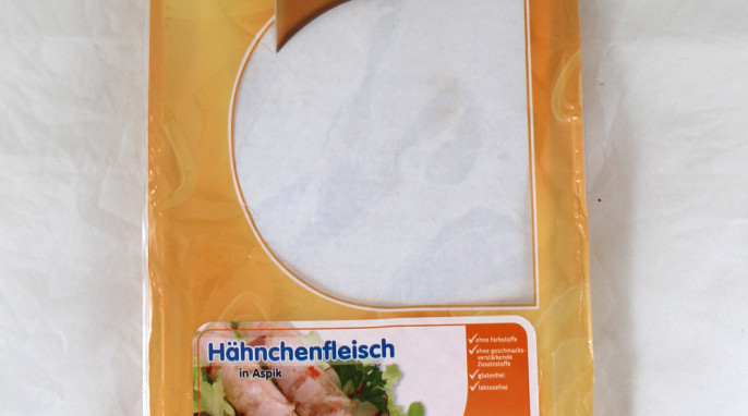 Rasting, Hähnchenfleisch in Aspik