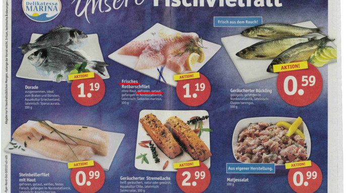 Angebot für „Frisches Rotbarschfilet“, Plaza Sky XXL und Sky Center Angebotsprospekt vom 02.-07.01.2017, Seite 5