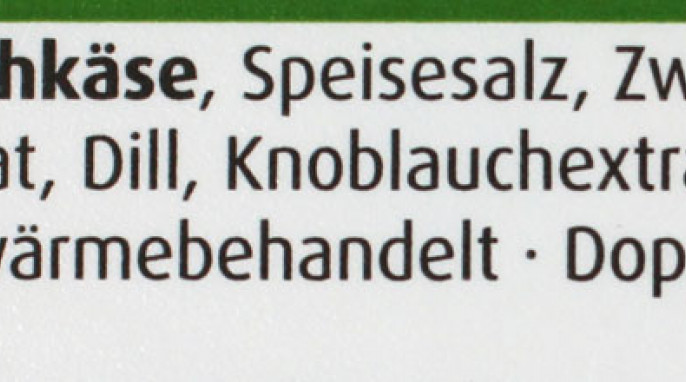 Zutaten + Bezeichnung, Arla Buko Pikante Kräuter