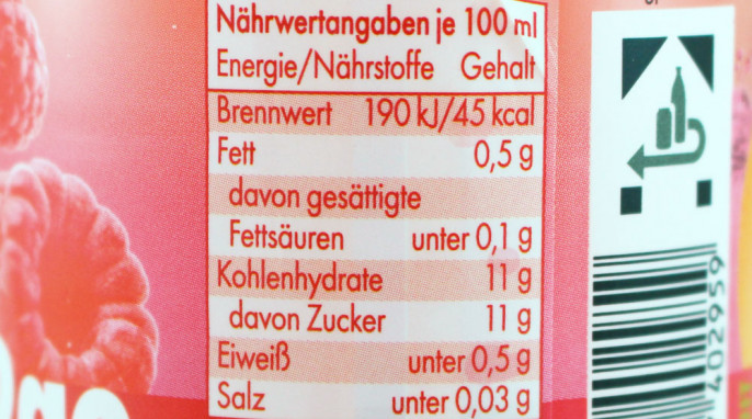 Nährwerte, Frankenbrunnen Fruit2go