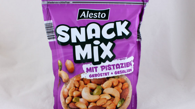 Alesto Snack Mix mit Pistazien geröstet und gesalzen