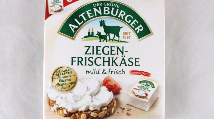 Vorderseite, Altenburger Ziegenfrischkäse