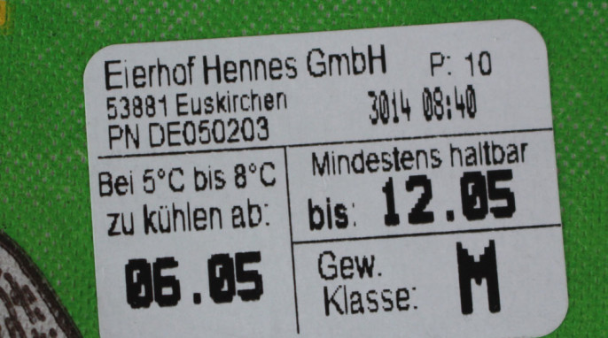 Adresse, Lidl Eierhof Hennes „Aus Solidarität“ 10 frische Eier