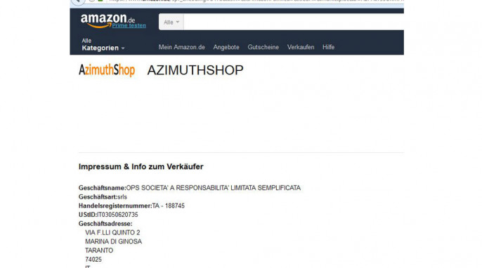 Azimuthshop, Impressum, amazon.de, 12.06.2017