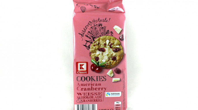 K-Classic Cookies American Cranberry, Weiße Schokolade &amp; Cranberries ...