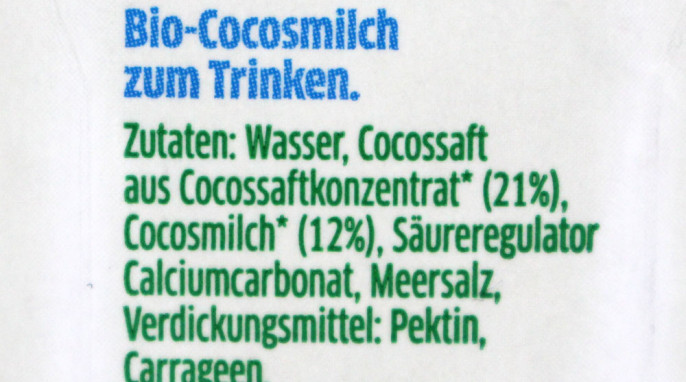 Zutaten, Dr. Antonio Martins Coco Coconut Milk for drinking