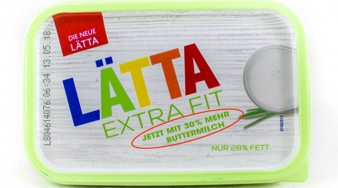 Werbung, Die Neue Lätta Extra Fit 