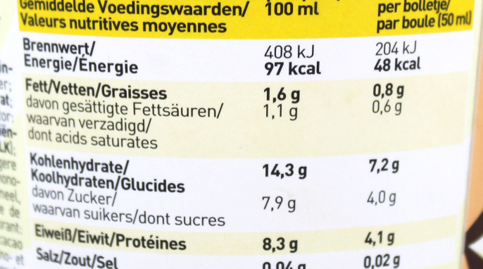 Nährwerte, Pro Delight Banana Bang Protein Eis