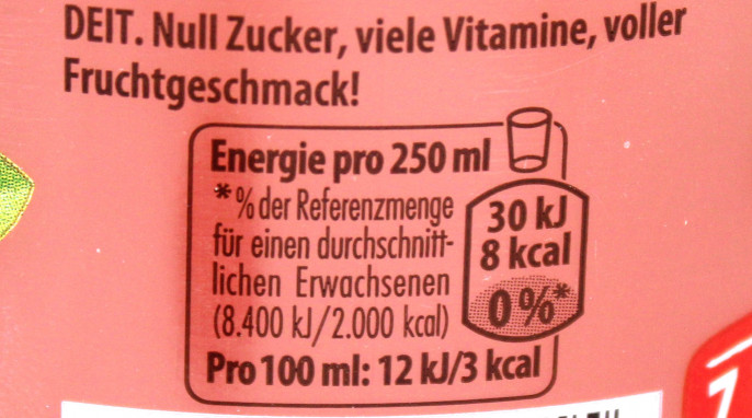 Sternchenhinweis, deit zuckerfrei Pink Grapefruit