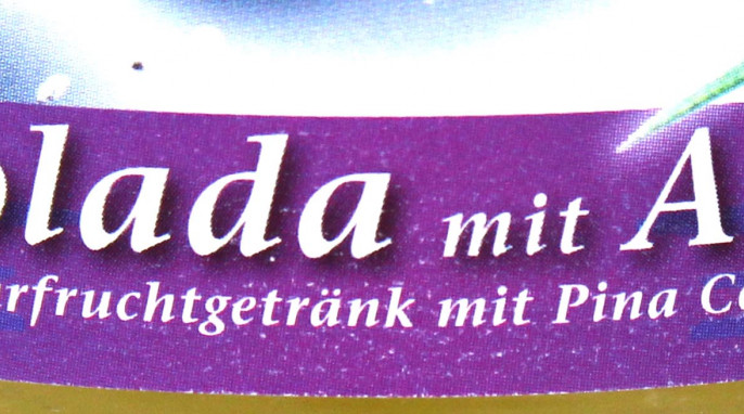 Bezeichnung, Dietz Pina Colada mit Aloe vera