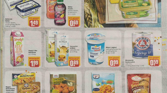 Seite mit Angebot „Botterram Butter“, Prospekt Rewe Dein Markt, KW 52 ab 24.12.2018